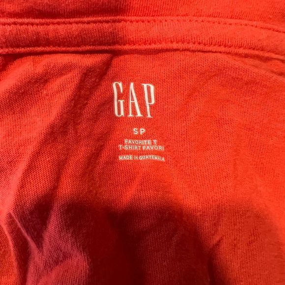 🌿4/$35🌿 GAP Orange V Neck Tee (S) - Picture 6 of 9